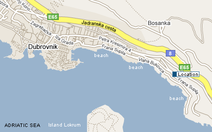 Dubrovnik - map